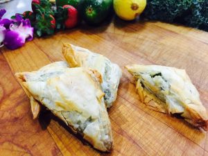 Spinach and Feta Phyllo Triangles