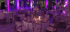 Wedding Venue with Dimmed Lights
